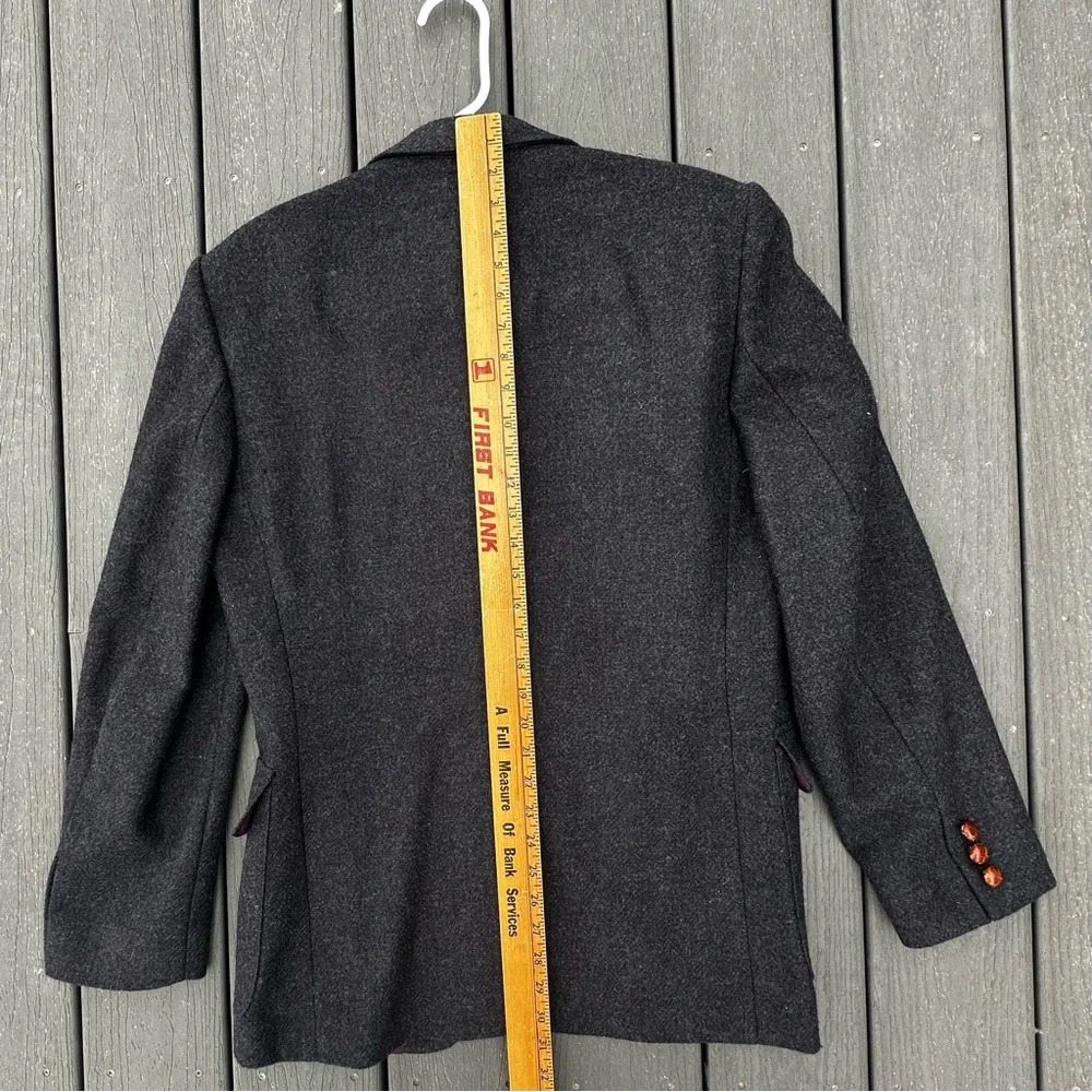 WFF BY FARAH Gray Sport Coat 100% Wool